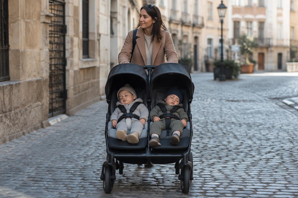 The Double Stroller We Take on Every Trip